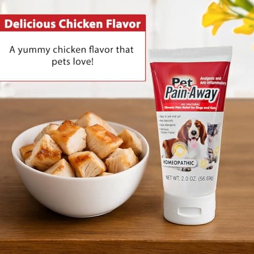 Pet Pain Away All Natural Dog Arthritis Pain Relief, Cat Pain Relief, Dog Pain Relief Anti Inflammatory, Dog Joint Pain Relief, Homeopathic Pain Reliever for Large and Small Dogs and Cats (2 oz) - Thumbnail 2