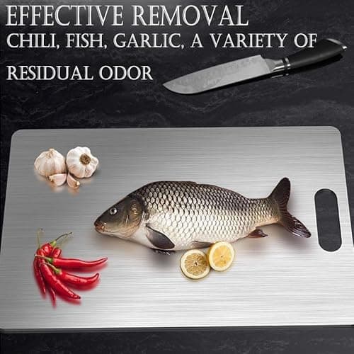 Titanium Cutting Board - 100% Pure for Kitchen - Cutting Edge Hygiene & Durability, Home Cooking - Thumbnail 3