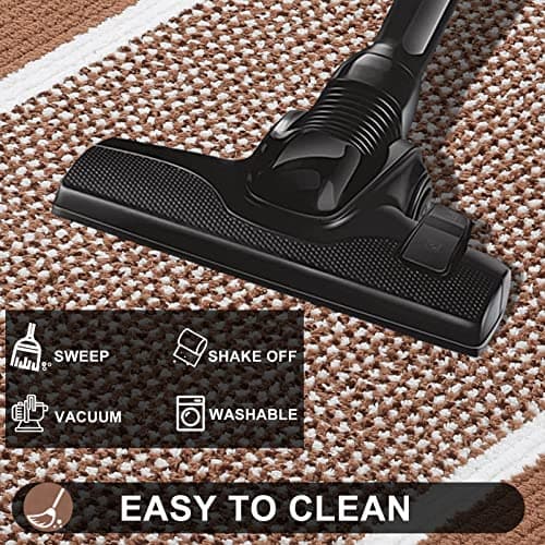 Colorxy Indoor Door Mat, Non-Slip Absorbent Resist Dirt Entrance Mat, Sturdy Low-Profile Inside Floor Mats, Washable Front Entry Doormats for Entryway, 30''x17'', Brown - Thumbnail 6