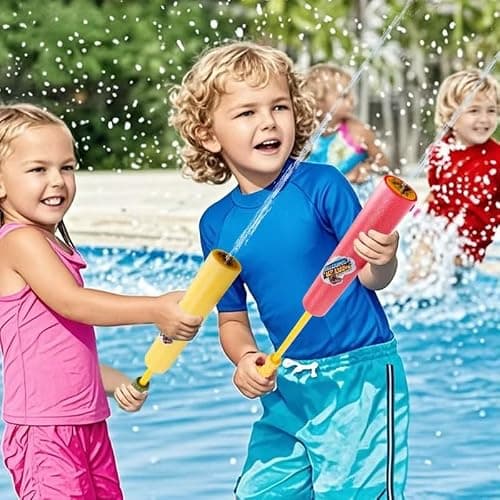 9 Pack Water Guns Pool Toys Summer Lake Pool Deals Game Blaster Outdoor Water Shooters Swimming Play Activities for Kids Teens Adults (9 Dinosaurs) - Thumbnail 5