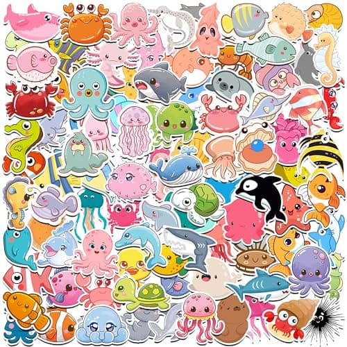 Stickers for Kids- 100 PCS Water Bottle Stickers - Party Favors for Kids 8-12, Arts and Crafts for Boys 4-6 | Crafts for Girls 8-12 - Image 1