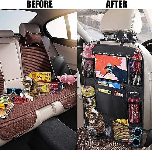 AYWVRBST Car Backseat Organizer, 9 Storage Pockets, Waterproof, Durable, Universal Fit for Sedan SUV, Truck, Minivan - Thumbnail 2