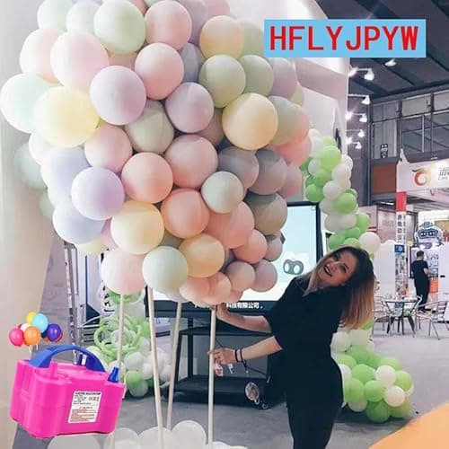 HFLYJPYW Electric Air Balloon Pump, Portable Dual Nozzle Electric Balloon Inflator/Blower for Party Decoration,Used to Quickly Fill Balloons - 110V 600W - Thumbnail 5