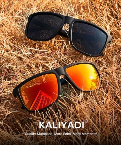 KALIYADI Sunglasses-Men Polarized-Sunglasses Mens Sun glasses: Sun Glasses Polarized UV Protection Unisex Driving Fishing Golf - Thumbnail 3