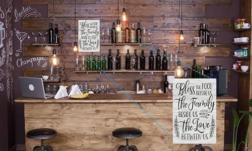 Carastora Vintage Metal Tin Sign - Thanksgiving Food and Family Decor, for Shelf or Counter, Farmhouse Style Gift for Mom or Grandma, 12x8 Inch - Thumbnail 3