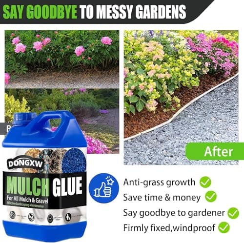 Mulch Glue for Landscaping, 64oz Concentrated Rock Glue, Weather-Resistant Gravel Binder & Stabilizer, Non-Toxic Pet-Safe Adhesive for Pea Gravel, Stones & Pebbles, Outdoor Garden Paths & Walkways - Thumbnail 6