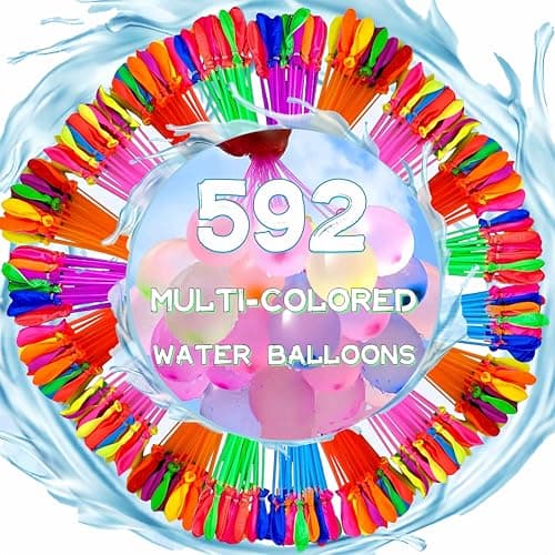 Water for Kids Adults Balloons with Refill Kits Quick Fill Balloons Set Summer Splash Party Easy Quick Fun Outdoor Backyard Summer Water Toys for Pool （592) - Image 1