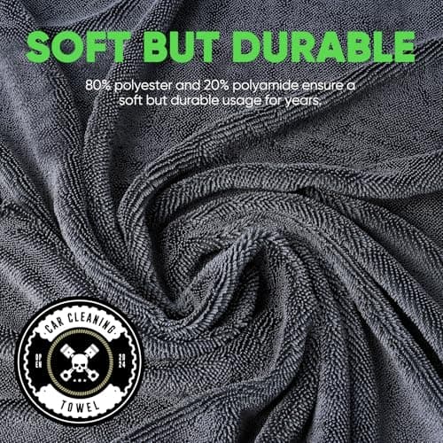 KKV 2-Pack Microfiber Towels (35"x 24") Extra Large Ultra Absorbent Drying Towel for Cars and Trucks, Without Streaks, Scratches, or Water Spots - Thumbnail 5