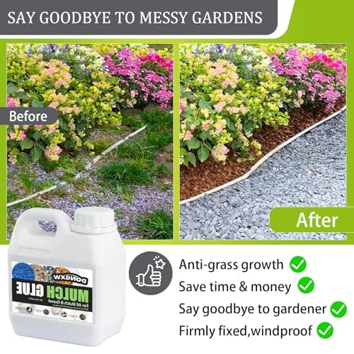 Mulch Glue for Landscaping 32oz, Strong Rock Glue & Gravel Binder, Non-Toxic Fast-Dry Adhesive Mulch Lock, Long-Lasting Outdoor Mulch Stabilizer for Pine Straw, Garden Borders, Patios & More - Thumbnail 3