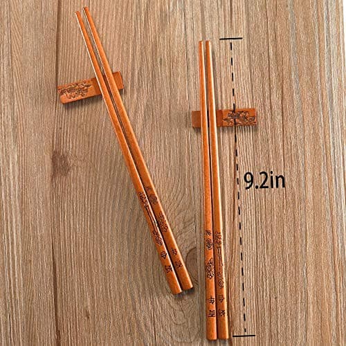 Chopstick Reusable Chinese style Chopsticks with Holder and Carrying Bag Chinese Traditional Stylish Set（2 Pairs） - Thumbnail 3