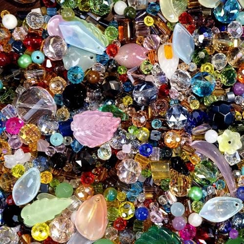 Crystal Beads for Jewelry Making, Mix Assorted Glass Beads assortments Multi-Color Crystal Assortment for DIY Jewelry Making, Bracelets, Necklaces, Keychains, Crafting (4-8-12 Ounces Choose) (4) - Thumbnail 2