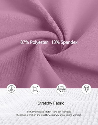 Viodia Women's Golf Shirt Short Sleeve with Zip Up Quick Dry Stretch Tennis Collared Polo Shirts for Women Golf Apparel Clothes Mauve Pink - Thumbnail 6