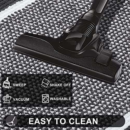 Colorxy Indoor Door Mat, Non-Slip Absorbent Resist Dirt Entrance Mat, Sturdy Low-Profile Inside Floor Carpet Mats, Washable Front Entry Doormats for Entryway, 48''x32'', Dark Grey - Thumbnail 6