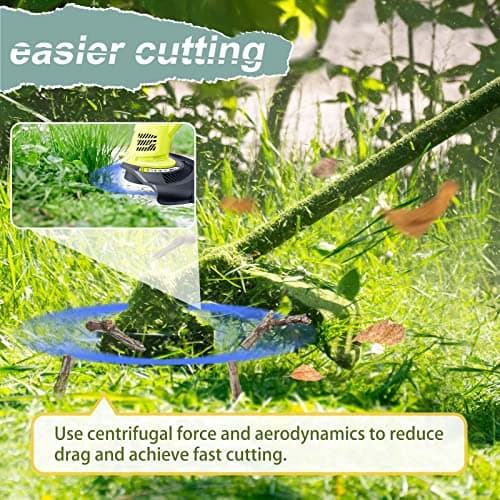 Trimmer String for Ryobi One+ AC14RL3A,Line String Trimmer Replacement Spool 0.065-Inch Compatible with Ryobi 18v, 24v, and 40v Cordless String Trimmer, 15 Packs（12 Trimmer Line,3 Trimmer Cap） - Thumbnail 3