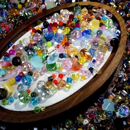 Crystal Beads for Jewelry Making, Mix Assorted Glass Beads assortments Multi-Color Crystal Assortment for DIY Jewelry Making, Bracelets, Necklaces, Keychains, Crafting (4-8-12 Ounces Choose) (4) - Thumbnail 6