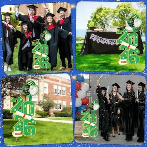 3.5FT Large Class 2026 Graduation Yard Sign Yard Decorations Congrats Graduation Lawn Signs 2026 Grad Yard Signs with Stakes for Outdoor Indoor Congrats Graduation Party Decoration Supplies - Thumbnail 6