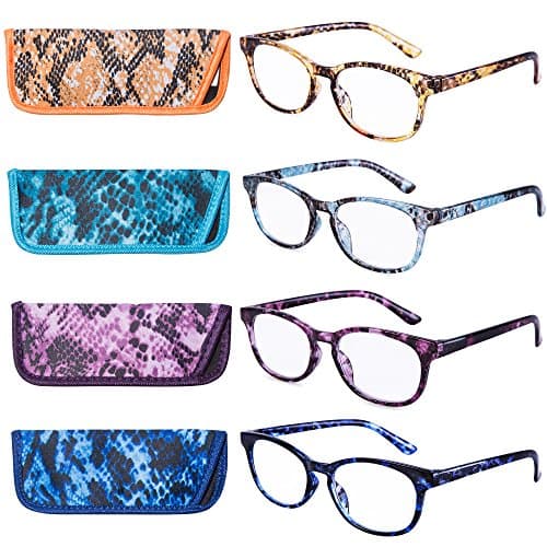 EYEGUARD Reading Glasses 4 Pack Quality Fashion Colorful Readers for Women - Image 1