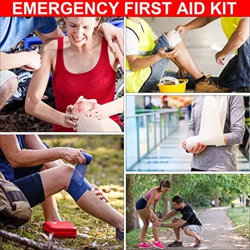 Car-Home Survival First-Aid Kit Emergency-Kit - Green 273Piece Equipment Travel Supplies First Aid Set Home Essentials Camping Hiking YIDERBO - Thumbnail 3