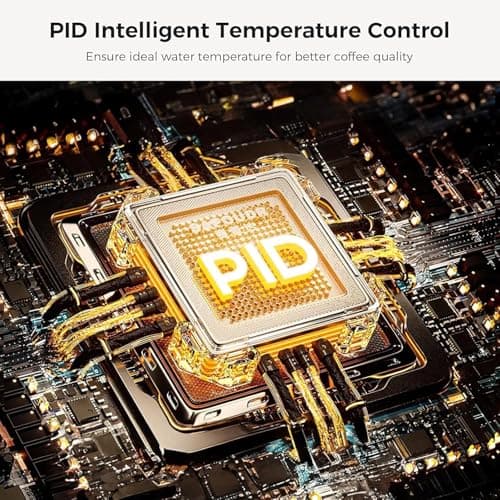 Kismile Espresso Machine with Grinder, 20 Bar Expresso Coffee Machines with Milk Frother Steam Wand, Espresso Maker with 30 Grind Settings, Expresso Machines for Home, Perfect for Cappuccino, Latte - Thumbnail 6