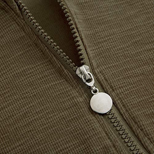 Simplee kids Animal Bunny Baby Easter Clothes Long Ear Rabbit Hoodie Romper with Zipper Army Green 2-3T - Thumbnail 4