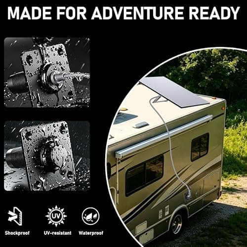 Wall Socket Pass Through Kit for Starlink Gen3/Gen 4 Aluminum IP68 Waterproof RJ45 CAT6 Ethernet Female to Female Bulkhead Panel Socket for RV Camper Boat Trailer - Thumbnail 3