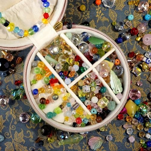 Crystal Beads for Jewelry Making, Mix Assorted Glass Beads assortments Multi-Color Crystal Assortment for DIY Jewelry Making, Bracelets, Necklaces, Keychains, Crafting (4-8-12 Ounces Choose) (4) - Thumbnail 3