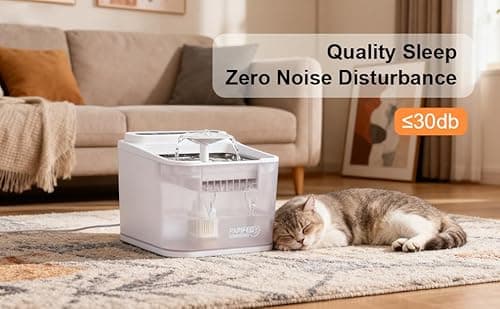 PGID Cordless Cat Water Fountain, 1500mah Rechargetable Battery Operated Water Fountain for Cats Dogs,84Oz/2.5L Automatic Pet Water Dispenser for Dog Small Animals Outdoor Indoor - Thumbnail 3