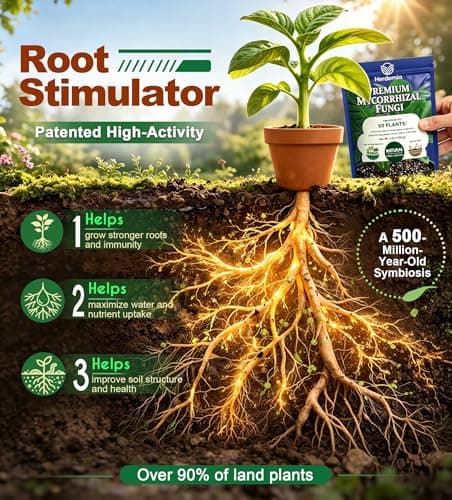 Mycorrhizal Fungi - Organic Root Stimulator & Soil Activator | Pure Concentrated Mycorrhizae Inoculant for Outdoor & Indoor House Plants, Mycorrhizal for Tomato, Flowers, Fiddle Leaf Fig, Monstera - Thumbnail 2