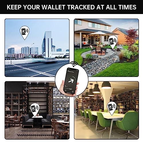 for Ridge Wallet AirTag Holder - AirTag Caes for Minimalist Metal Wallet Money Clip, Ridge Wallet Attachment Compatible with Airtag, Anti-Lost Tracker Protector Cover with Cash Strap - Thumbnail 4