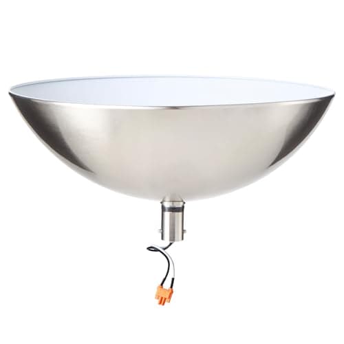 Modern Lamp Shade Kit For Superlamp Models - Glare Free Uplight Cover Designed To Reduce Direct Light, Easy Install Accessory For Floor Lamps, Replacement Shade Set Single Pack (Silver) - Image 1