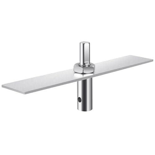 SFNSM Ice Fishing Auger Drill Attachment with 8.2in Metal Plate, Ice Fishing Gear Accessories, Soil Drilling and Digging Project, Fits 1/2" Drill Adapter Chuck, 1/4" Hole, Ideal Fishing Gifts for Men - Image 1