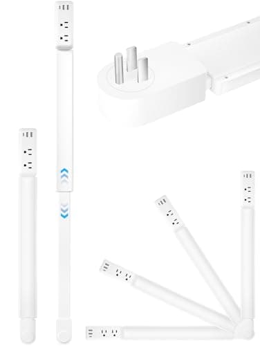 Eletrical Outlet Extender Stick 22"-34" Vertical Power Socket Expander with 2 AC Outlets, USB-A,USB-C Ports,180° Rotating Wall Outlet Extender for Hard-to-Reach Extension Cord Extender Behind Sofa - Image 1