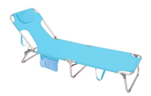 SUNNYFEEL Beach Lounge Chair, Aluminum Tanning Chair with Face Hole, Foldable Lounge Chair Outdoor, Sun Tanning Chair with Backpack Straps for Outdoor/Picnic/Lawn - Image 1