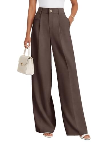 NIMIN Women Wide Leg Dress Pants High Waisted Work Trousers Business Casual Outfits 2026 Summer Palazzo Slacks with Pockets - Image 1