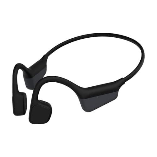 Bone Conduction Headphones, Open Ear Headphones Wireless Bluetooth, 15H Playtime, Dual Stereo Bass Technology, 27g Lightweight Wear, Call Noise Cancellation, IPX6 Waterpoof for Commuting, Walking - Image 1