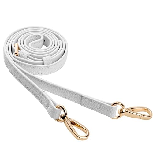 SEAVILIA PU Leather Purse Strap Replacement Crossbody Adjustable Long Thin Handmade Shoulder Handbags Strap - Image 1