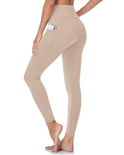 GAYHAY Leggings with Pockets for Women - High Waisted Tummy Control Workout Yoga Pants for Gym Running - Image 1