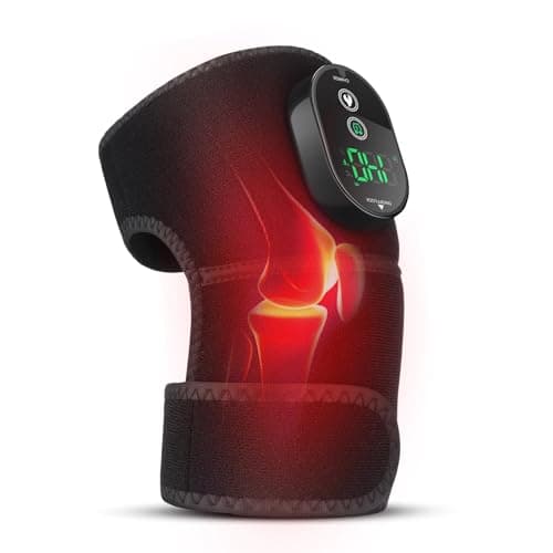 Cordless Heated Knee Brace for Pain Relief, Rechargeable Heating Knee Brace Shoulder Brace Support with 6 Heating Levels & 3 Timer,3 in 1 Heated Knee Pad for Shoulder Elbow - Image 1