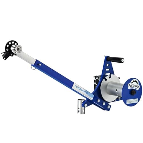 Handheld Cable Puller - Drill Powered Wire Tugger with 1000lb Pulling Force - Features Adjustable Telescoping Boom Arm & Universal Conduit Head - Heavy Duty Electrician Tool for 1/2" to 4" Wire Runs - Image 1