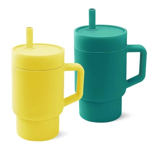 DLOCCOLD Silicone Straw Cup, Adorable Miniature Tumbler - Image 1