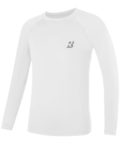 Roadbox Boys Youth Compression Shirts - Long Sleeve Athletic Undershirt Kids Quick Dry Base Layers for Baseball Soccer Football - Image 1