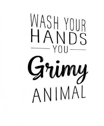 Carastora Retro Bathroom Sign – Black and White Tin Wall Art for Restroom, Washroom, or Kitchen, Farmhouse-Inspired 12x8in - Image 1