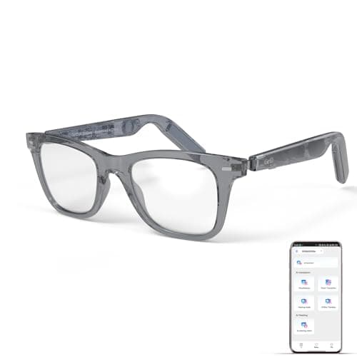 GetD 2026 AI Glasses for Men & Women, Smart Glass Powered by ChatGPT, AI Real-time Translation with 145 Languages, 11H Music Play, Bluetooth Glasses with Anti-Blue Light Lens for Daily Use, Travel - Image 1