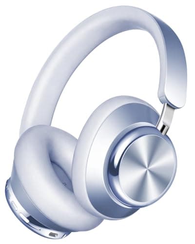 Wentronic Y03 Bluetooth Headphones Wireless Active Noise Cancelling Over Ear Headphones 48 Hours Playtime High Sound Quality 6 EQ Music Mode Headphones with Soft Ear Cushion - Blue - Image 1