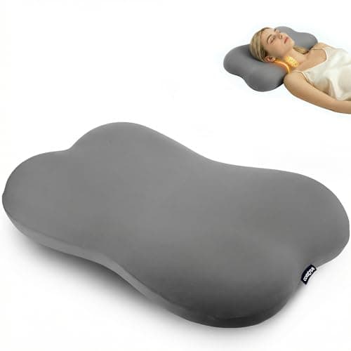 COMFYPIL Cervical Pillow for Neck Pain Relief, Ergonomic Contour Memory Foam Pillow for Side Back Stomach Sleepers, Deep Sleep Pillow for Cloud-Soft Shoulder Support with Cooling Pillowcase, Grey - Image 1