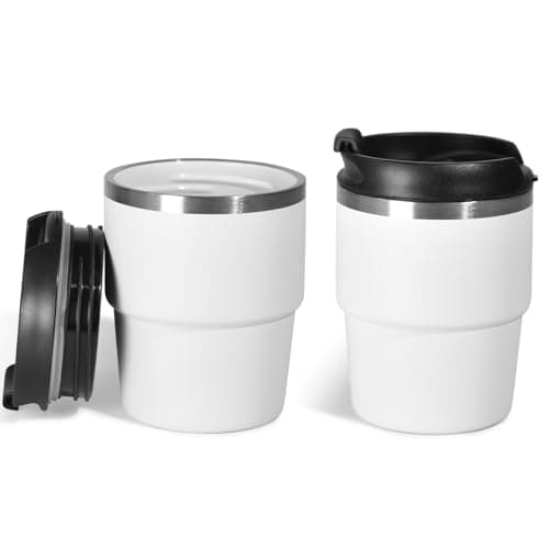 CHLJAR 6oz Espresso Cups, Insulated Espresso Cups Set of 2, Expresso Shots Cup, Stainless Steel Shot Glasses for Coffee, Portable Espresso Travel Mug for Camping - Image 1