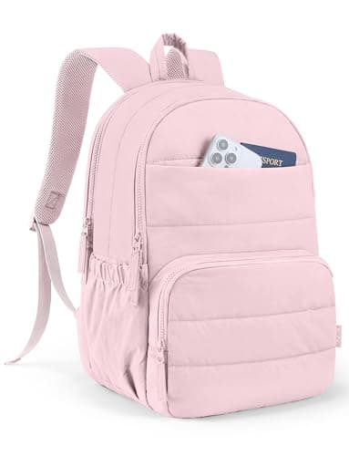 Uselike Travel Backpack for Women, 15.6 Inch Laptop Backpack, Quilted College Bookbag, Cute Work Backpacks, Water Resistant - Image 1