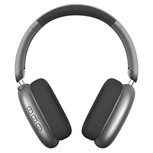 Wentronic Y01 Wireless Noise Canceling Headphones Bluetooth 5.3 Over Ear Headphones with Microphone, Hi-Res Audio, 48H Playtime, Foldable Comfortable Earpads,Compatible with iOS,Android,PC, Space Grey - Image 1