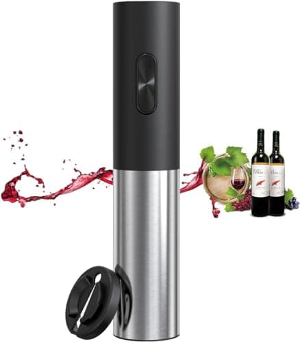 Electric Wine Opener Battery Operated, Automatic Electric Wine Bottle Opener with 2 in 1 Wine Stopper and Portable Corkscrew Foil Cutter, Wine Christmas Gifts for Women Men - Image 1