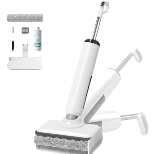 Wet Dry Vacuum Mop, 180°Lay-Flat Cordless Vacuum Mop All in One, Floor Cleaner Machine, 45 Minutes Long Runtime Electric Mop, 158℉ Self-Cleaning, Edge Cleaning, Self-Propelled Vacuum Mop Combo - Image 1